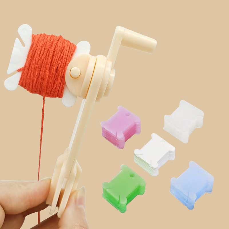 Cotton Embroidery Thread Skeins - 1 ชุด หลอดด้ายปัก ที่เก็บอุปกรณ์งานฝีมือ สำหรับงานครอสสติช เข็มเย็บผ้า