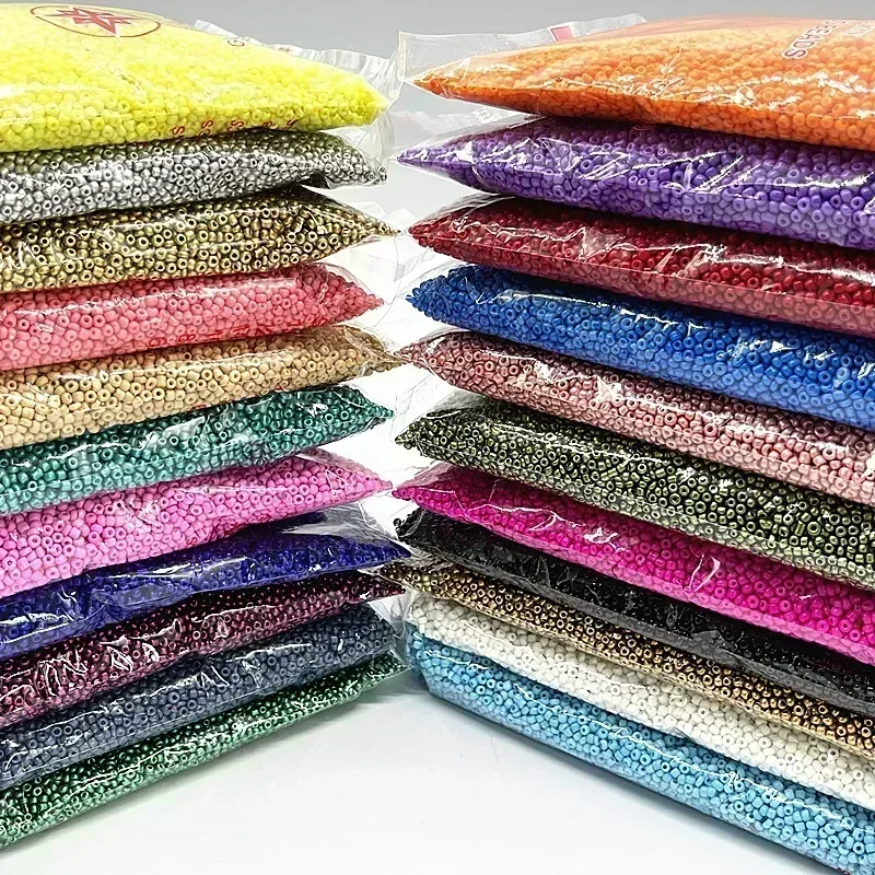 ลูกปัดแก้วหลากสี 10 กรัม เคลือ - Glass Seed Beads 2Mm Jewelry Making บทวิจารณ์และราคา